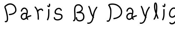 Paris By Daylight font preview